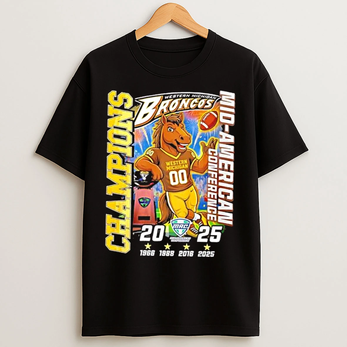 Classic 2025 Mid American Conference Western Michigan Broncos Champions T Shirts