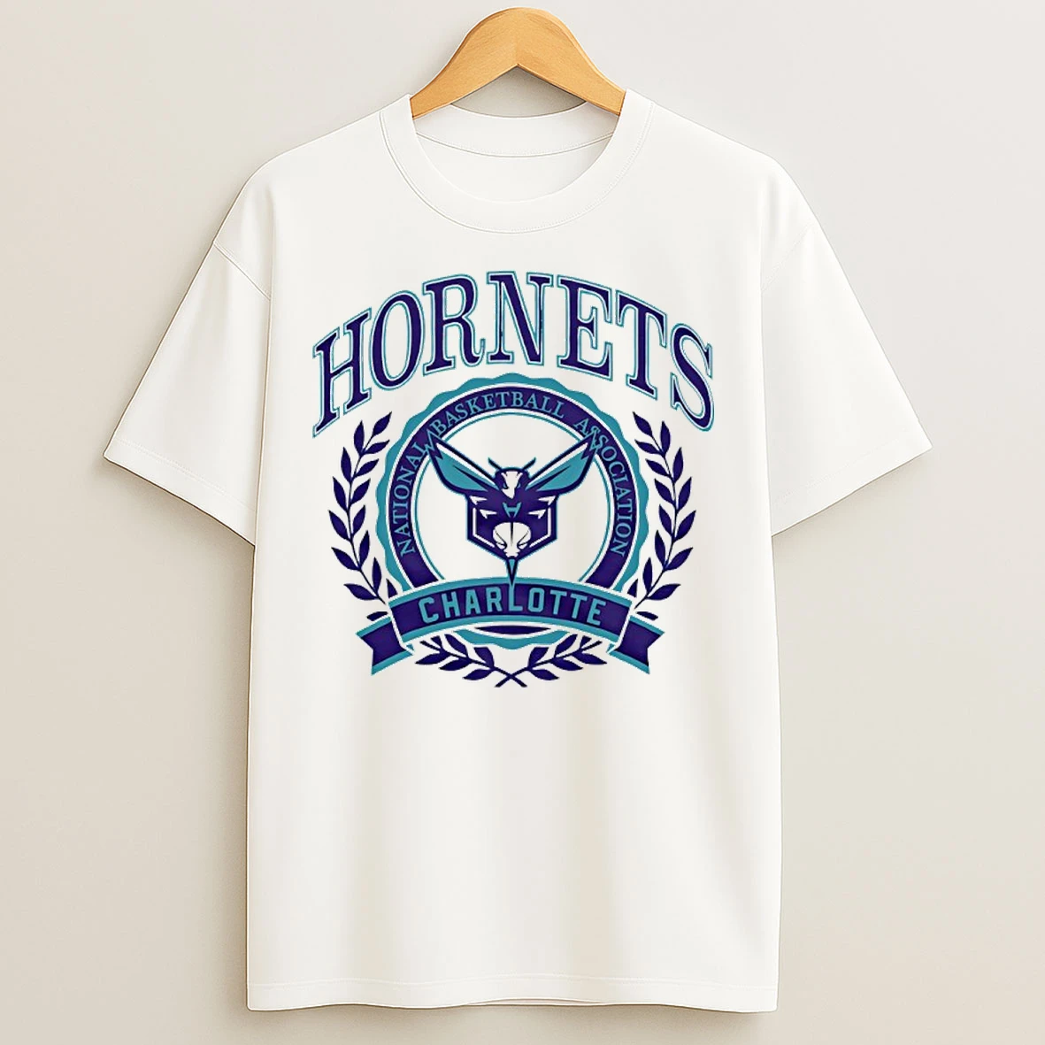 Classic 2025 Nba Charlotte Hornets Crest T Shirts