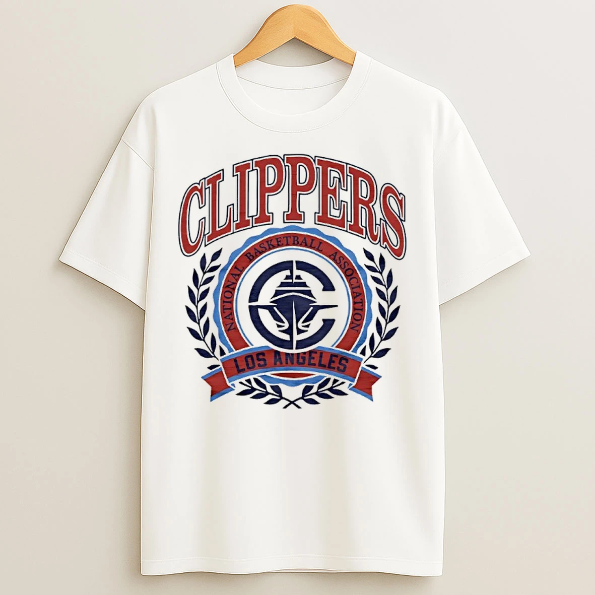Classic 2025 Nba Los Angeles Clippers Crest T Shirts