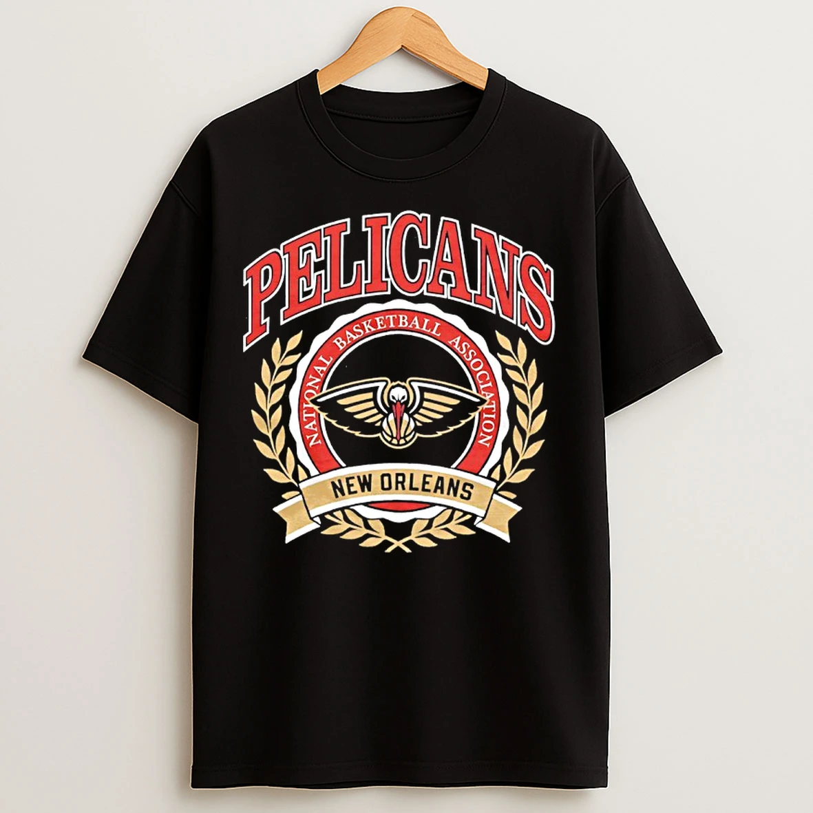 Classic 2025 Nba New Orleans Pelicans Crest T Shirts