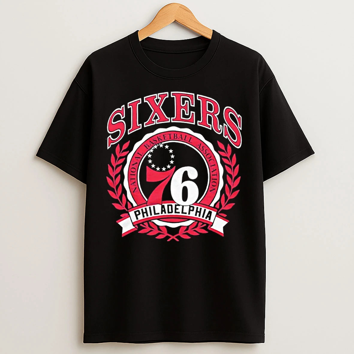 Classic 2025 Nba Philadelphia 76ers Crest T Shirts