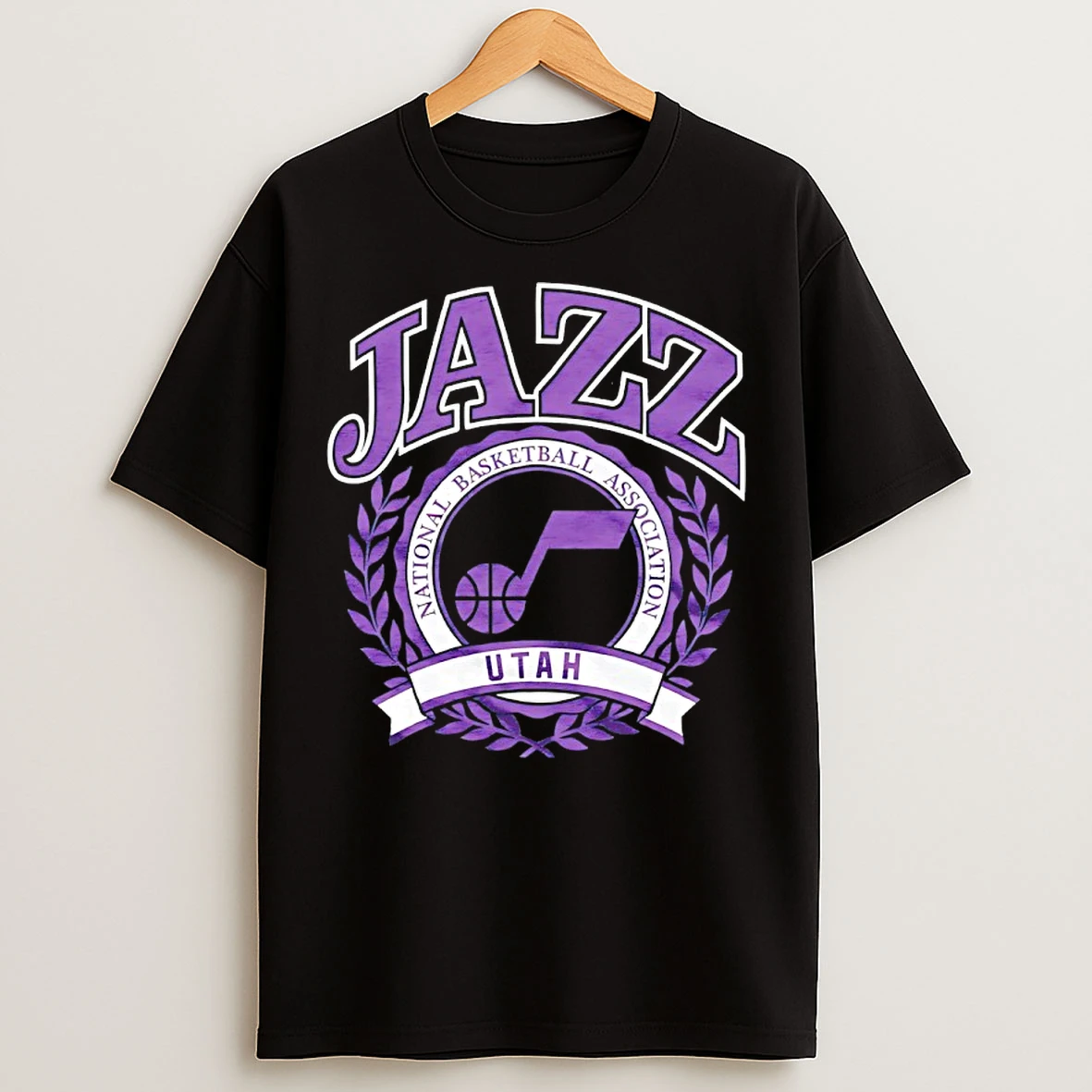 Classic 2025 Nba Utah Jazz Crest T Shirts