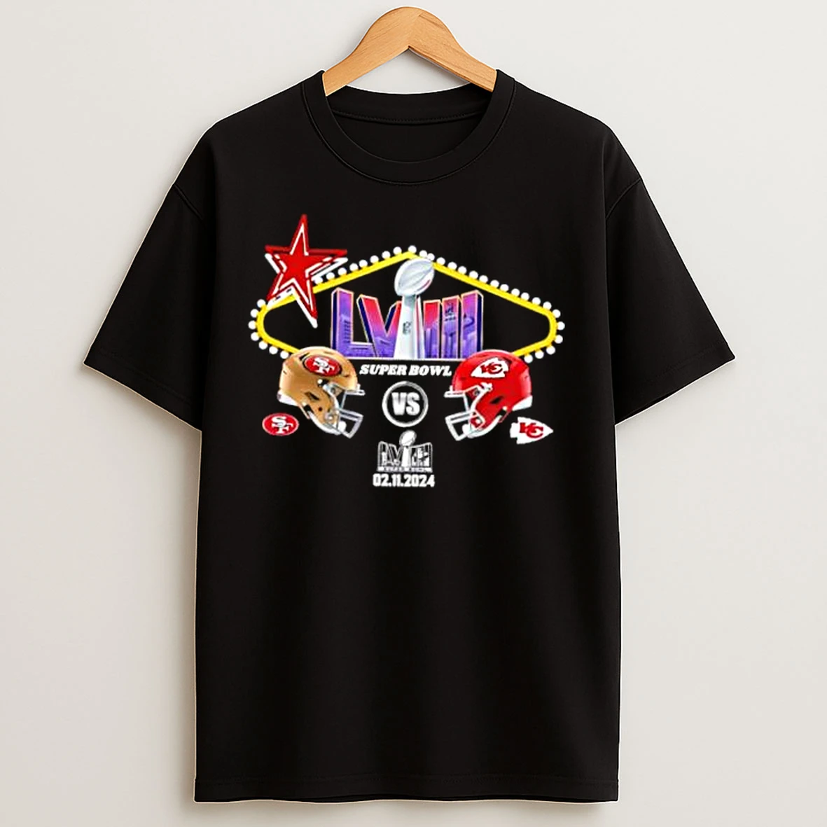 Classic 2025 Nfl Super Bowl Lviii Chiefs Vs 49ers Stylish T Shirts