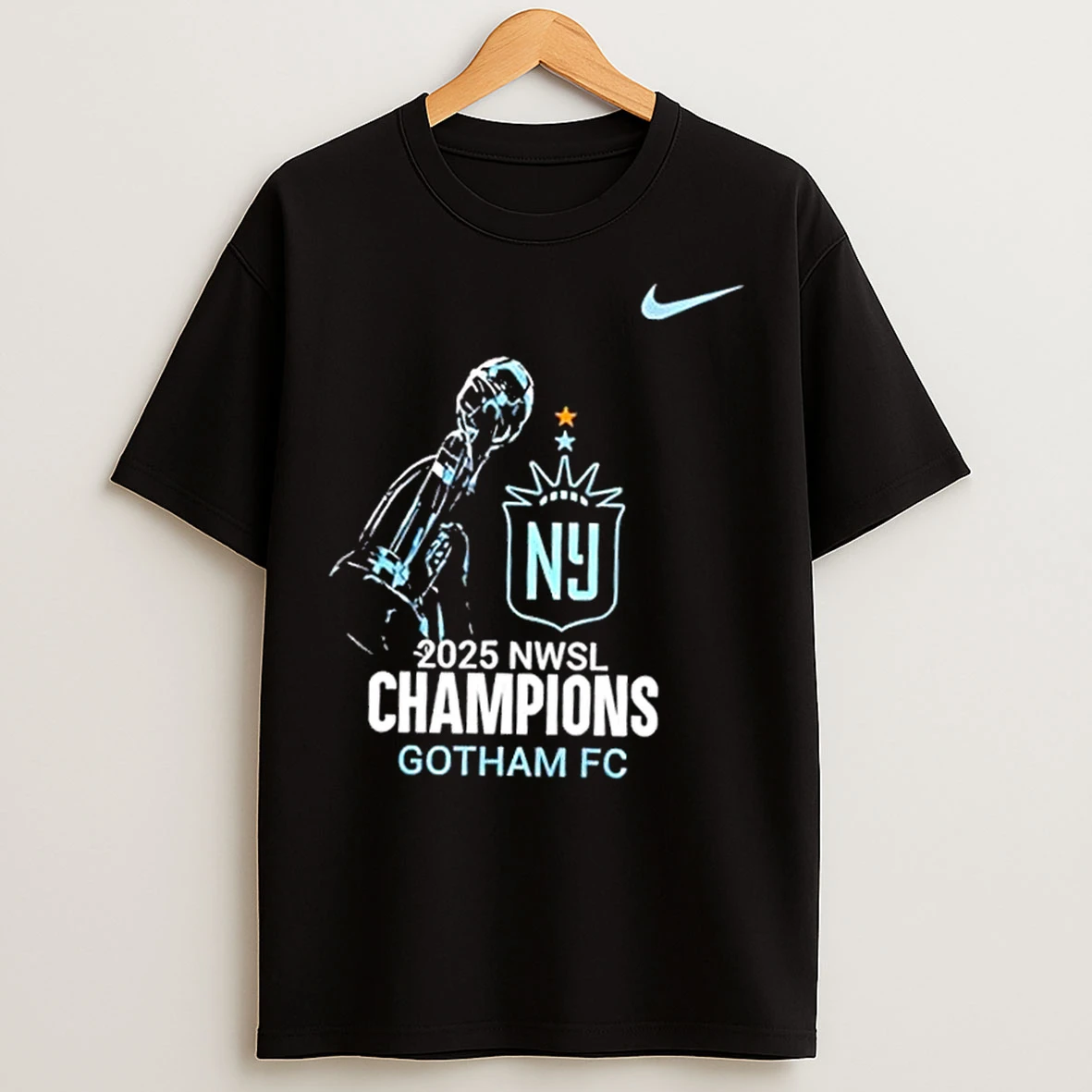 Classic 2025 Nwsl Champions Gotham Fc All Players T Shirts