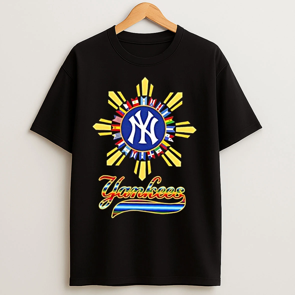 Classic 2025 New York Yankees Baseball X Hispanic T Shirts