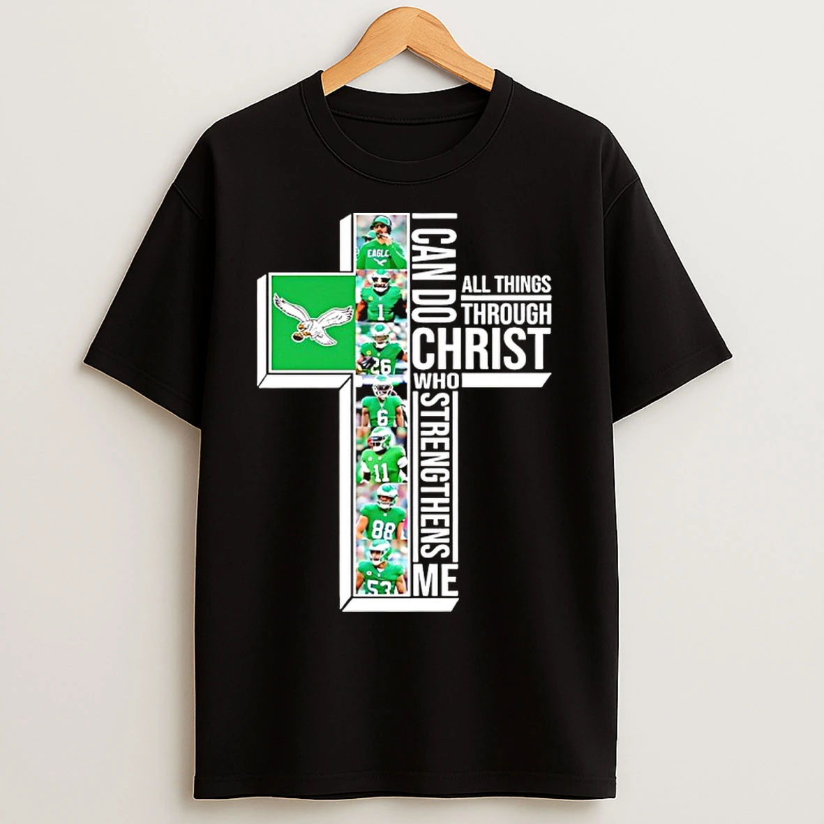 Classic 2025 Philadelphia Eagles I Can Do All Things Through Christ Who Strengthens Me T Shirts