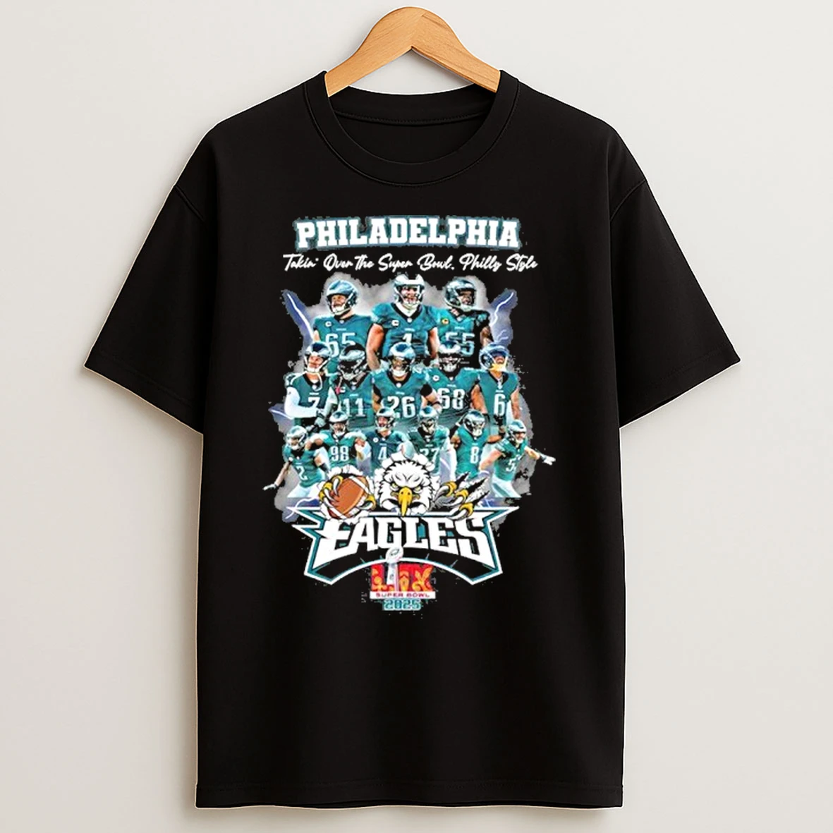 Classic 2025 Philadelphia Eagles Superbowl Champions Lix T Shirts