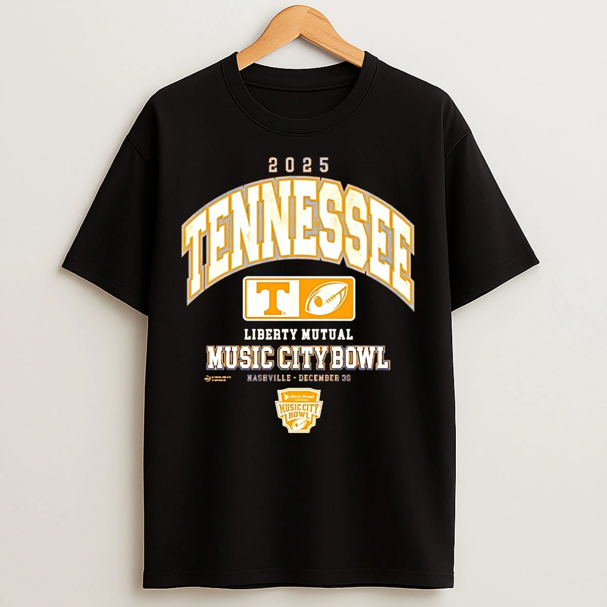 Classic 2025 Tennessee Volunteers Liberty Mutual Music City Bowl T Shirts