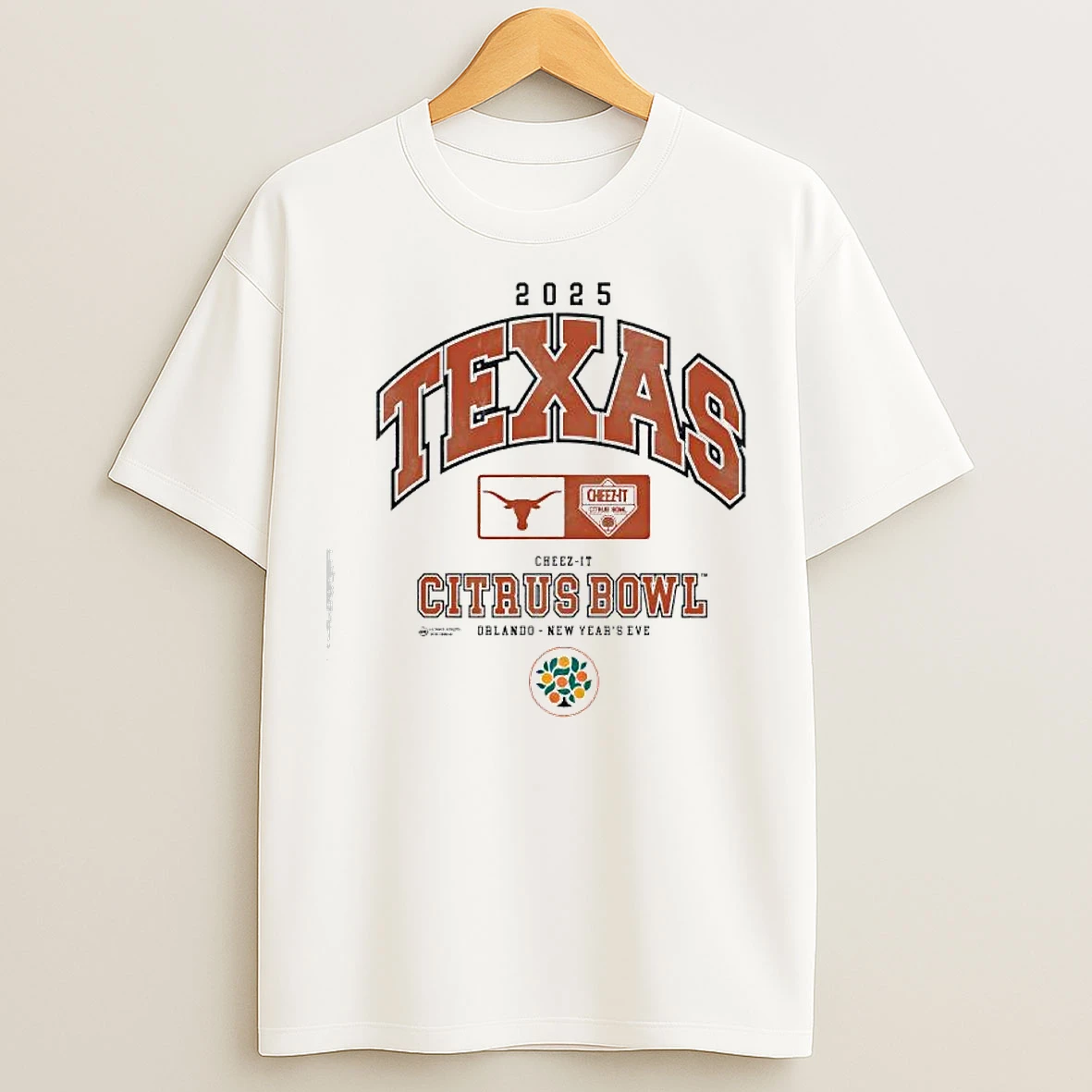 Classic 2025 Texas Orlando Cheez It Citrus Bowl New Years Eve T Shirts