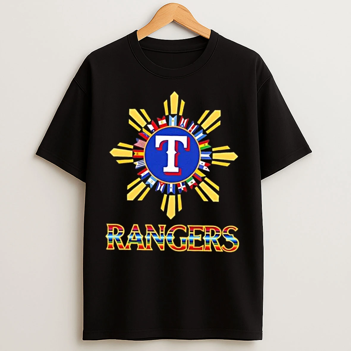 Classic 2025 Texas Rangers Baseball X Hispanic T Shirts