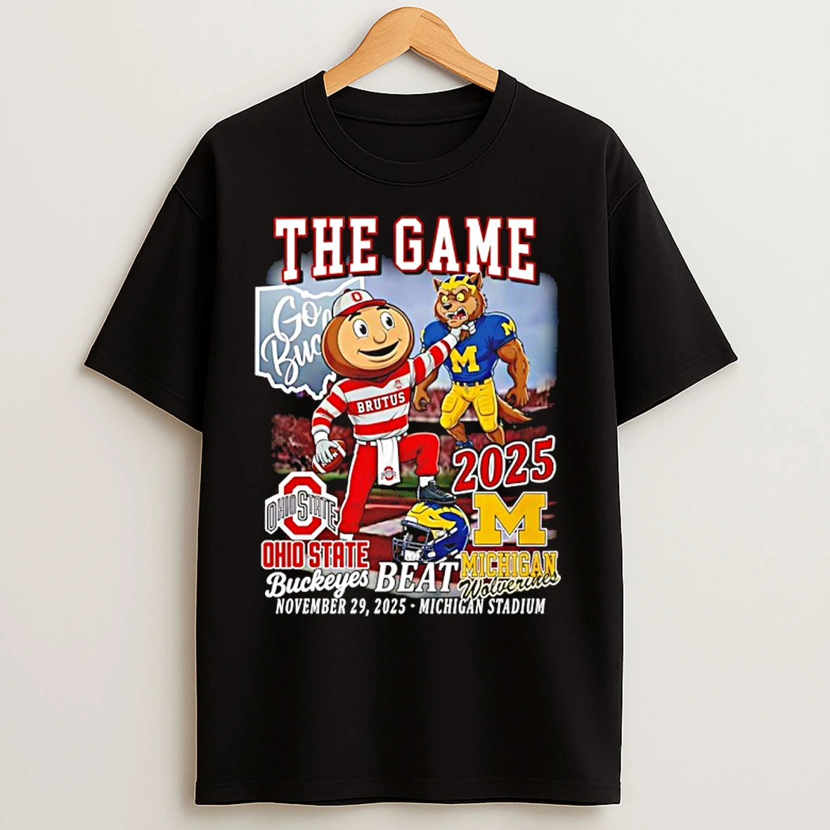 Classic 2025 The Game Ohio State Buckeyes Beat Michigan Wolverines Mascot T Shirts