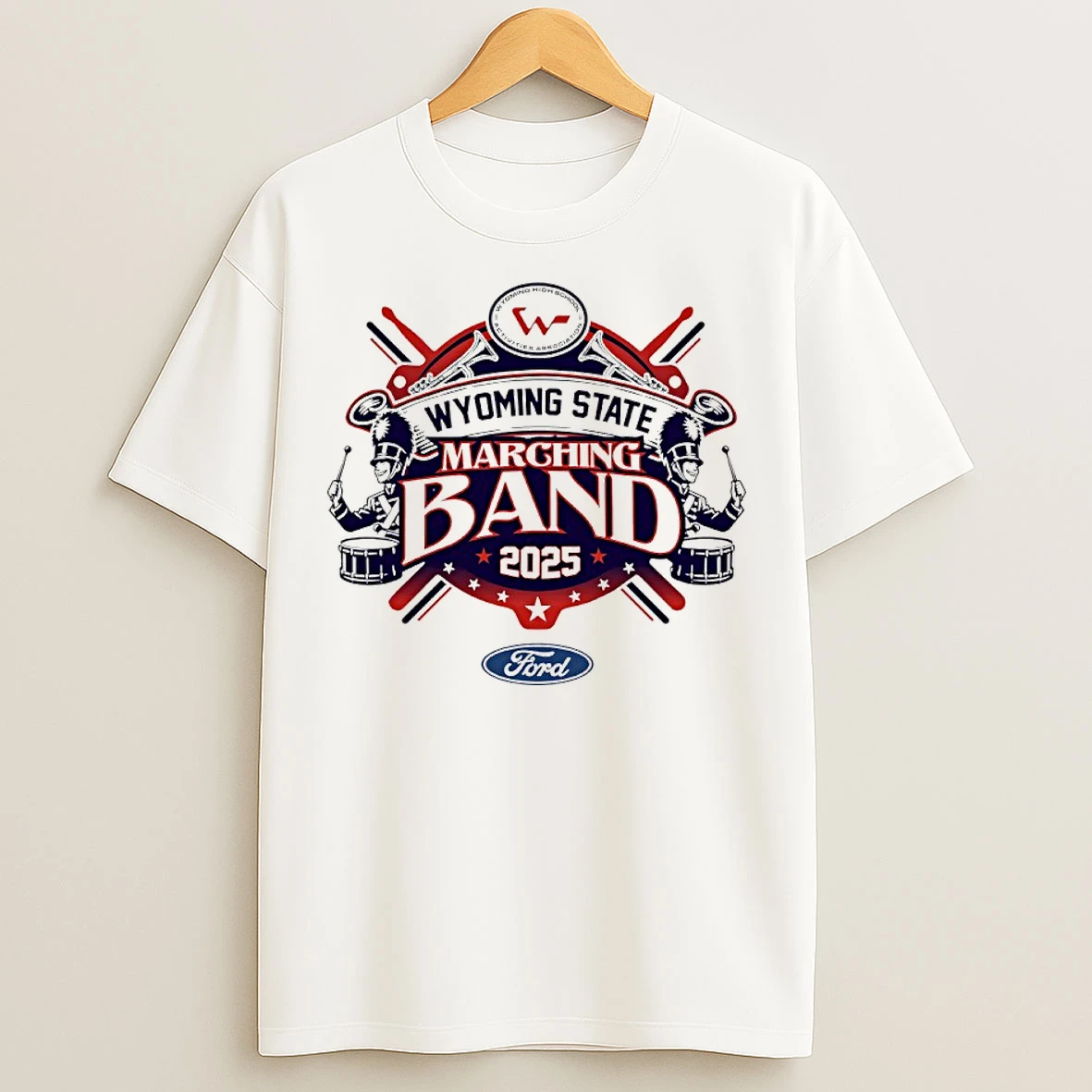 Classic 2025 Wyoming State Ford Marching Band T Shirts