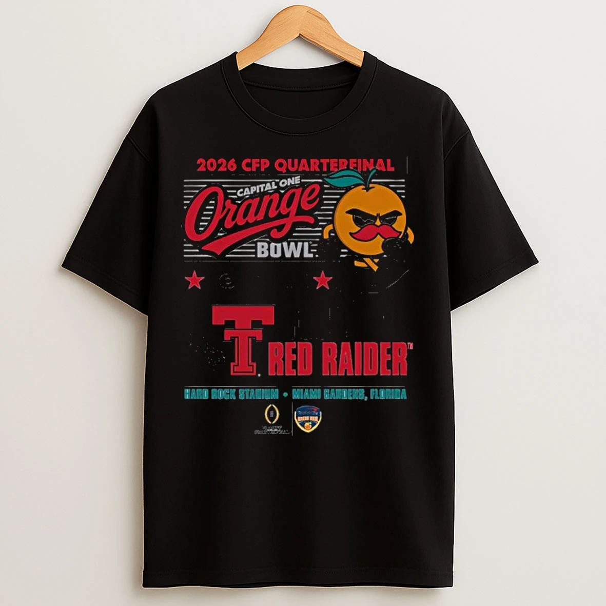 Classic 2026 Cfp Quaterfinal Orange You Glad Youre A Red Raiders T Shirts