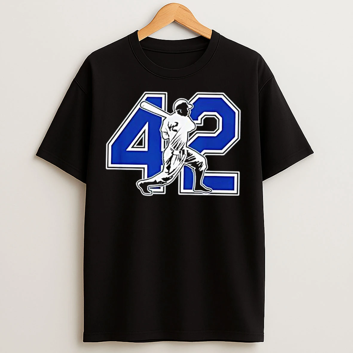 Classic 42 Jackie Robinson Brooklyn Dodgers Stylish T Shirts