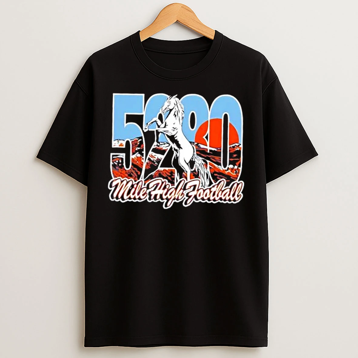 Classic 5280 Mile High Football T Shirts