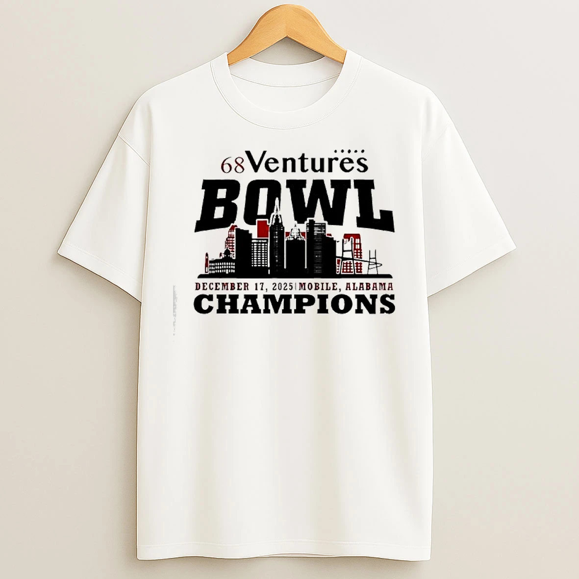 Classic 68 Ventures Bowl Mobile Al 2025 Champions December 17th 2025 Mobile Alabama T Shirts