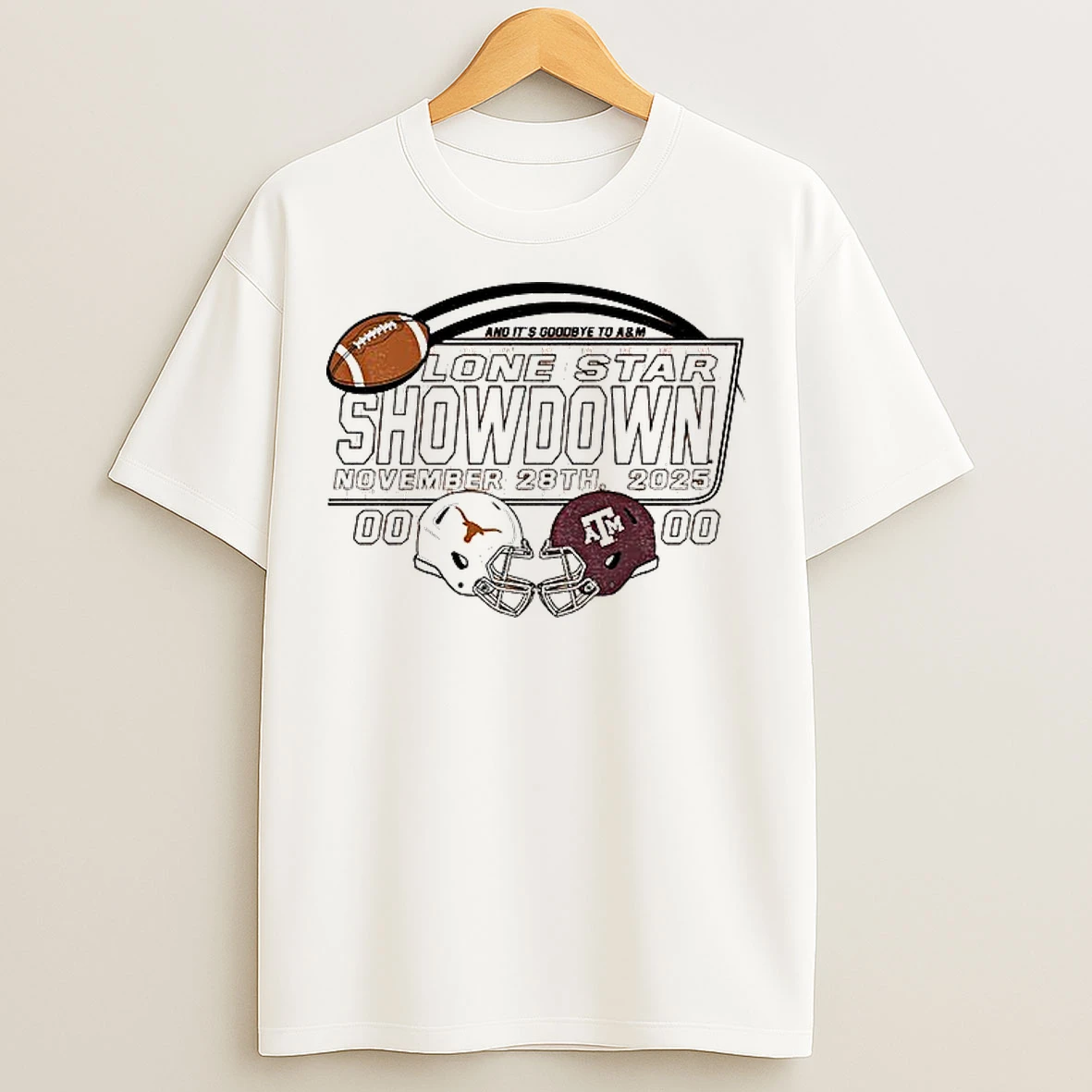 Classic 7ndpnlbh Texas Longhorns Vs Texas Am Aggies 2025 Score T Shirts