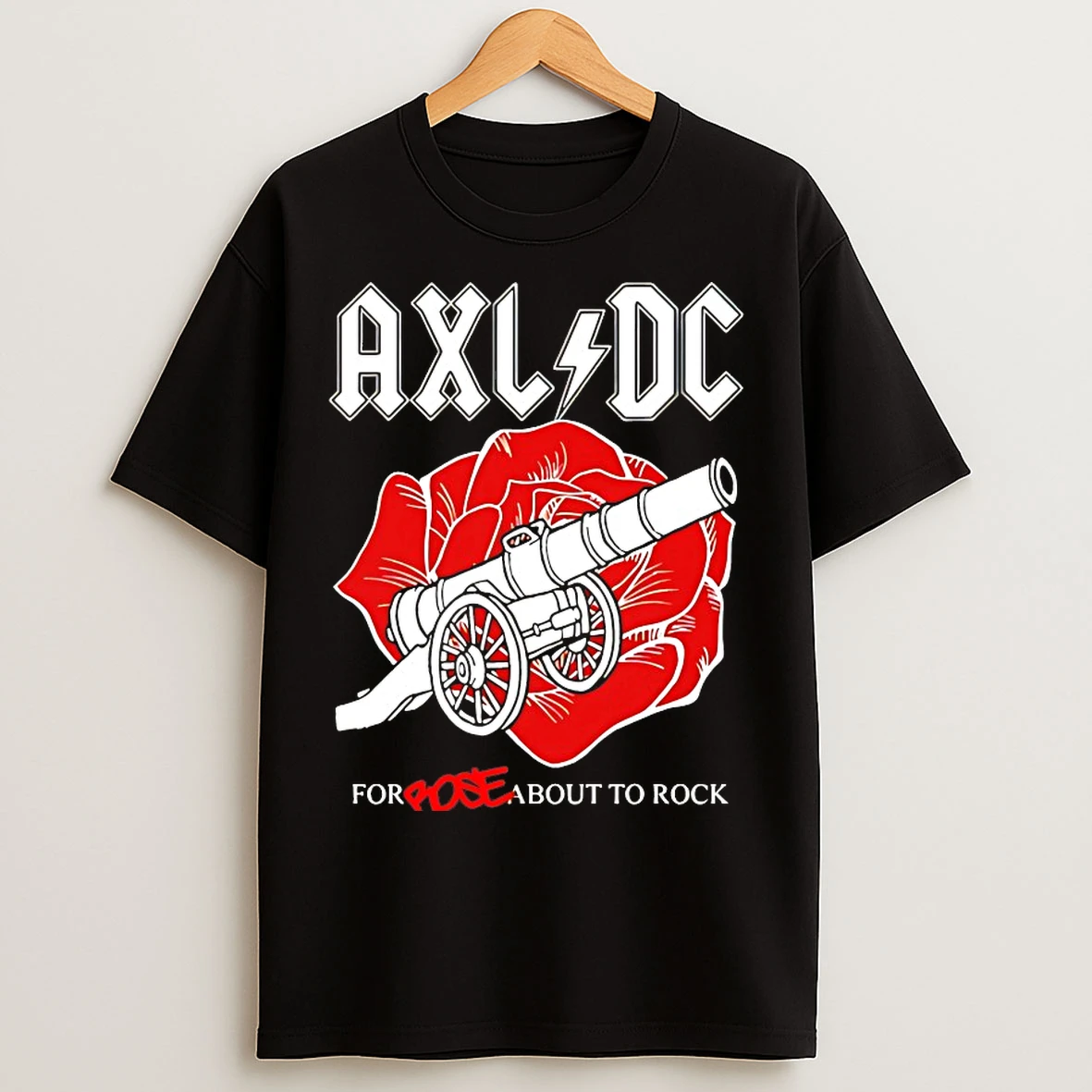 Classic Axl Dc For Rose About To Rock T Shirts