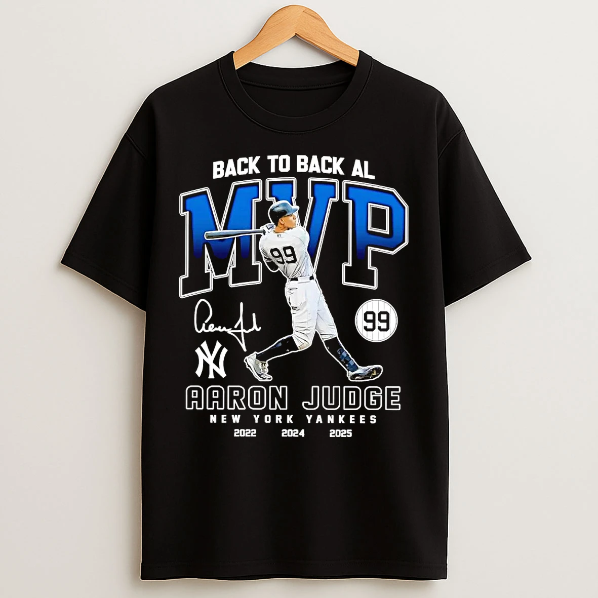 Classic Aaron Judge Back To Back Al Mvp New York Yankees T Shirts