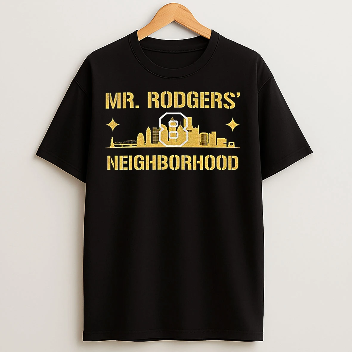 Classic Aaron Rodgers Pittsburgh Steelers Mr Rodgers Neighbourhood Nfl Football 2025 T Shirts