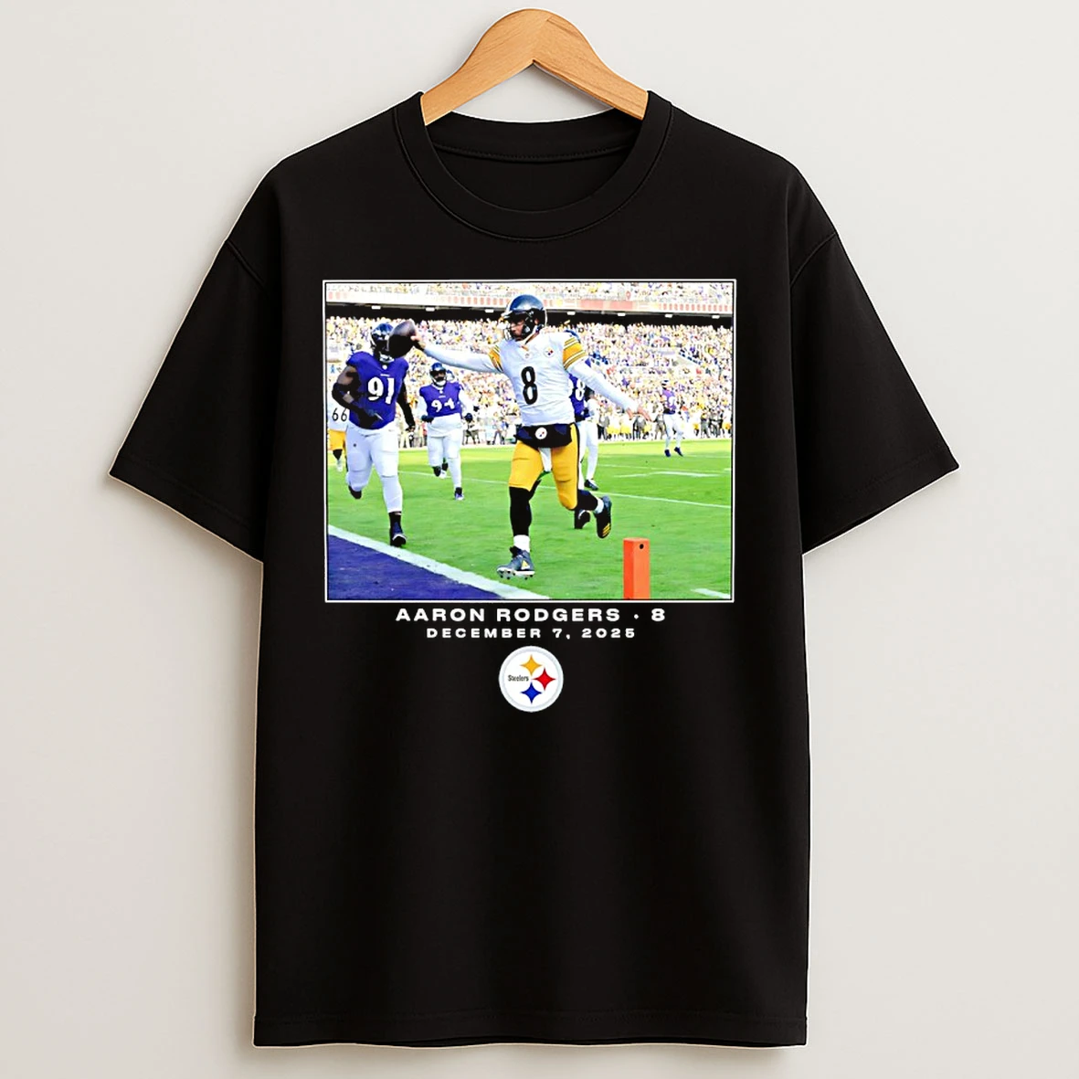 Classic Aaron Rodgers Pittsburgh Steelers Nfl Flash Features Week 14 2025 T Shirts