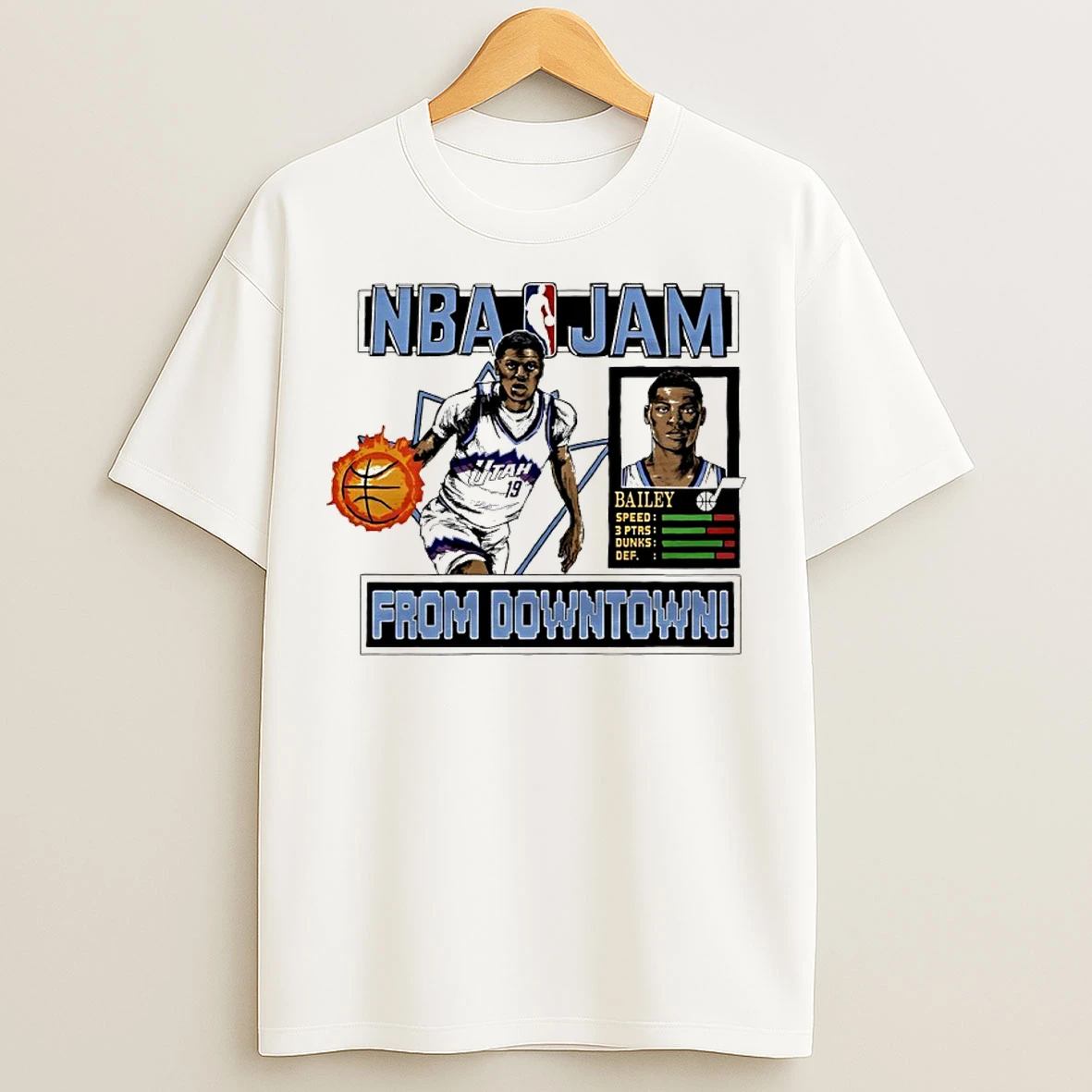 Classic Ace Bailey Utah Jazz Nba Jam From Downtown T Shirts