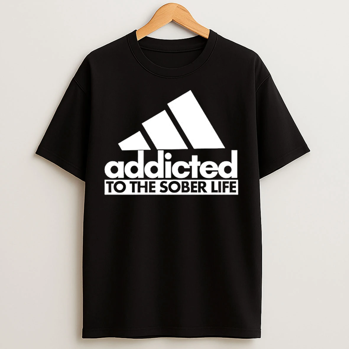 Classic Addicted To The Sober Life Logo T Shirts