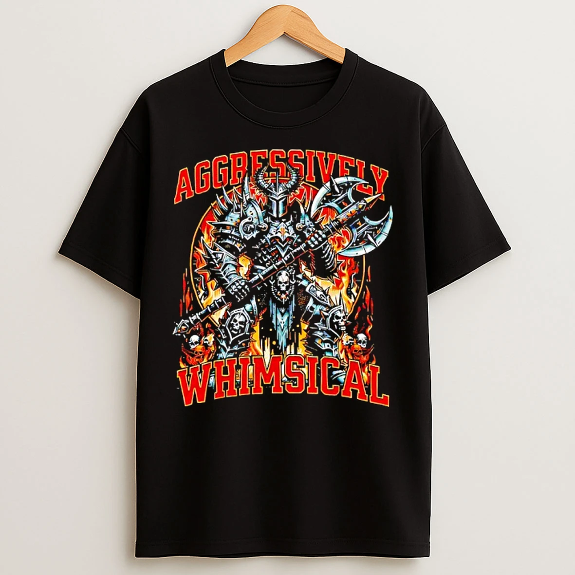 Classic Aggressively Whimsical Dark Fantasy Warrior Battle T Shirts