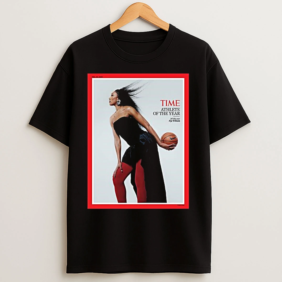 Classic Aja Wilson Time Athlete Of The Year 2025 T Shirts