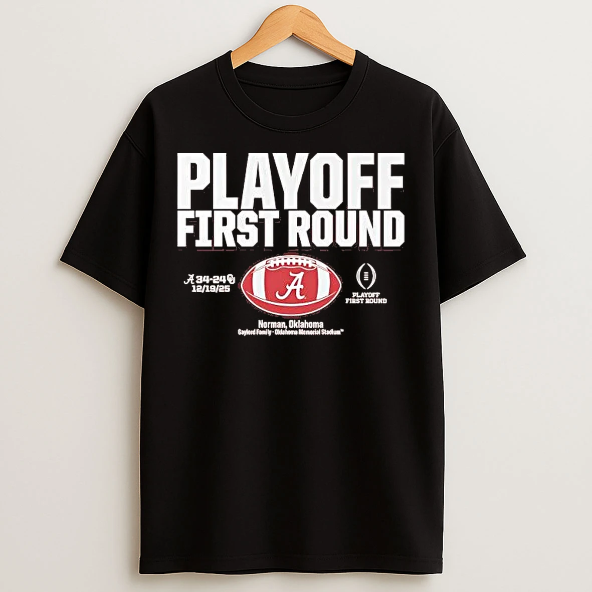 Classic Alabama Crimson Tide 2025 Cfp First Round Winner T Shirts