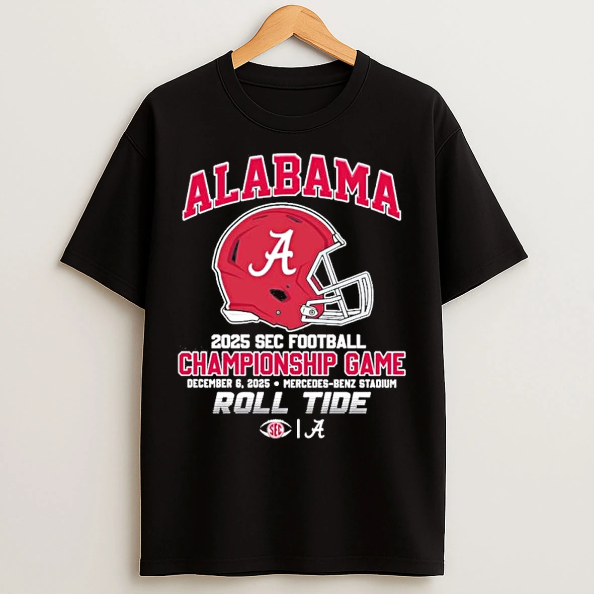 Classic Alabama Crimson Tide 2025 Sec Football Championship Game Roll Tide T Shirts