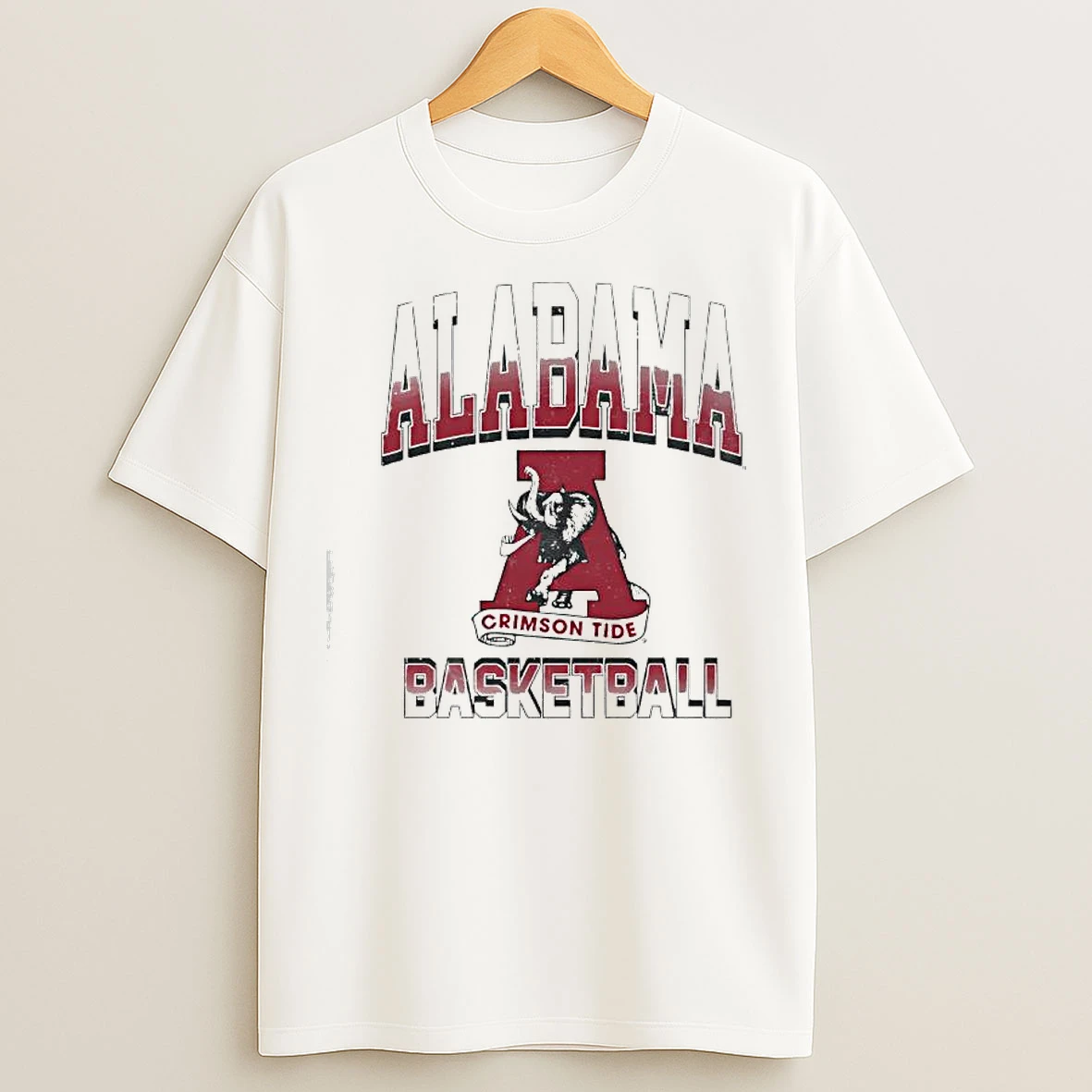 Classic Alabama Crimson Tide Basketball Logo Vintage T Shirts