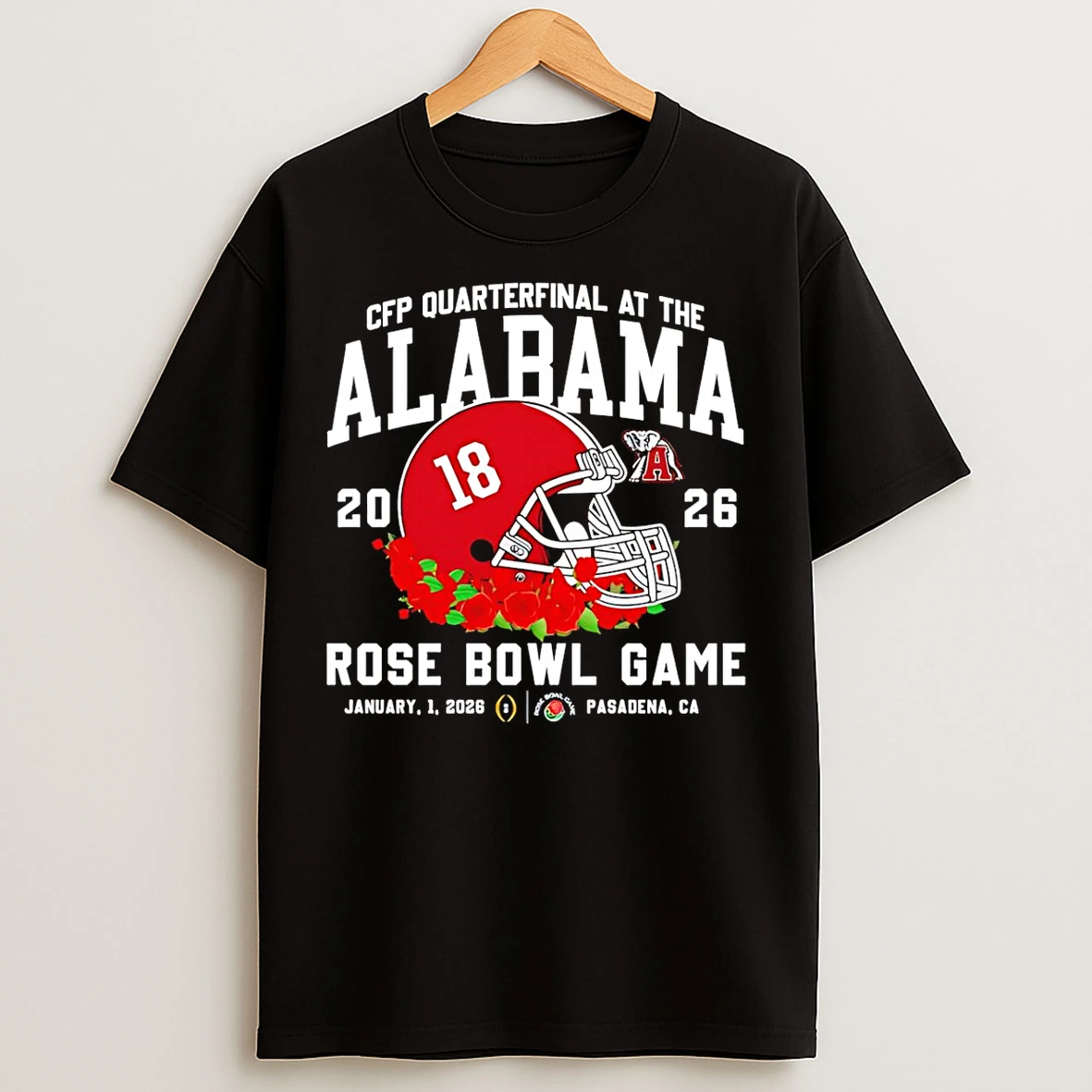 Classic Alabama Crimson Tide Cfp Quarterfinal At The 2025 Rose Bowl Game Helmet T Shirts