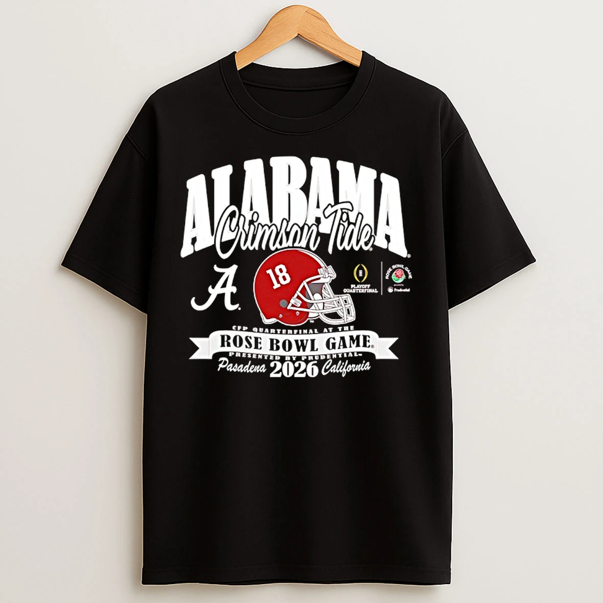 Classic Alabama Crimson Tide Cfp Quarterfinal At The Rose Bowl Game 2026 T Shirts