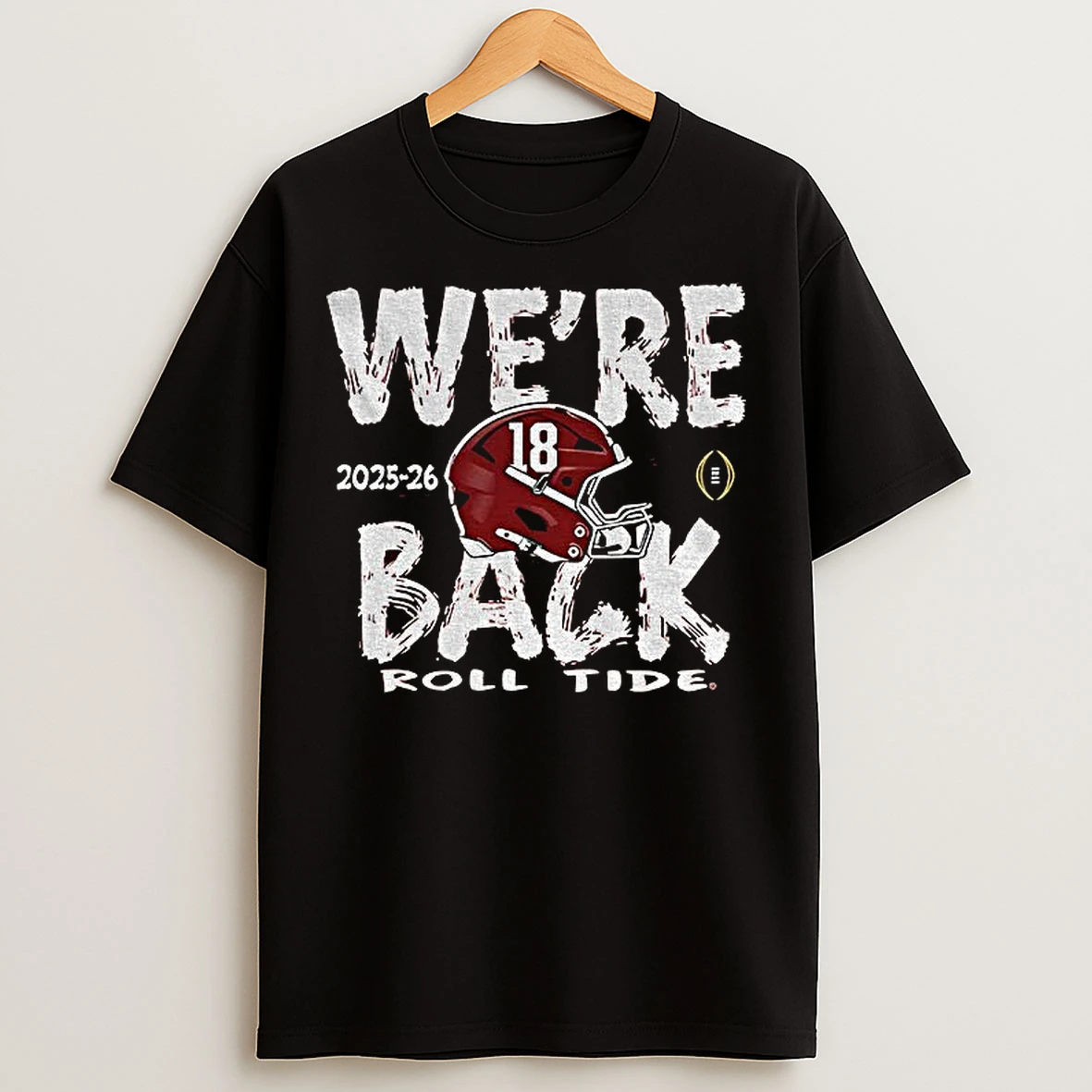 Classic Alabama Crimson Tide Crimson 2025 2026 Cfp Bound Were Back Roll Tide T Shirts