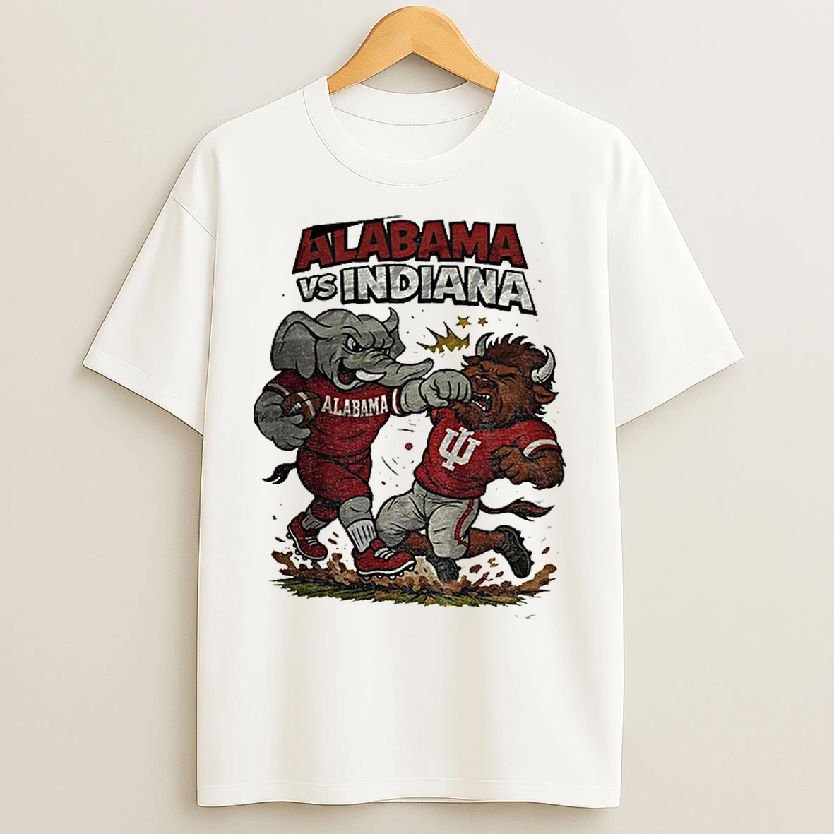 Classic Alabama Crimson Tide Ko Indiana Hoosiers Retro Rivalries Football Cfp Gameday T Shirts