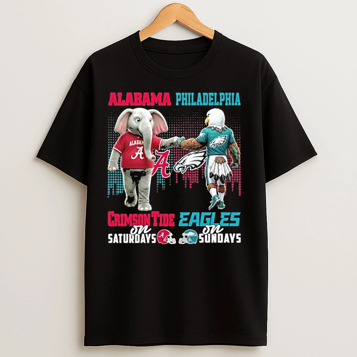 Classic Alabama Crimson Tide On Saturdays X Philadelphia Eagles On Sundays T Shirts