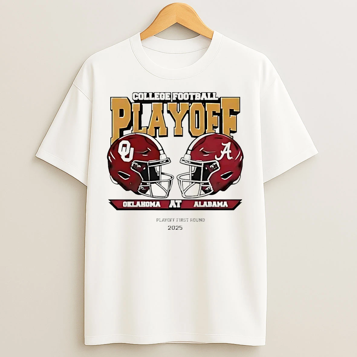 Classic Alabama Crimson Tide Vs Oklahoma Sooners 2025 Cfp First Round Head To Head T Shirts