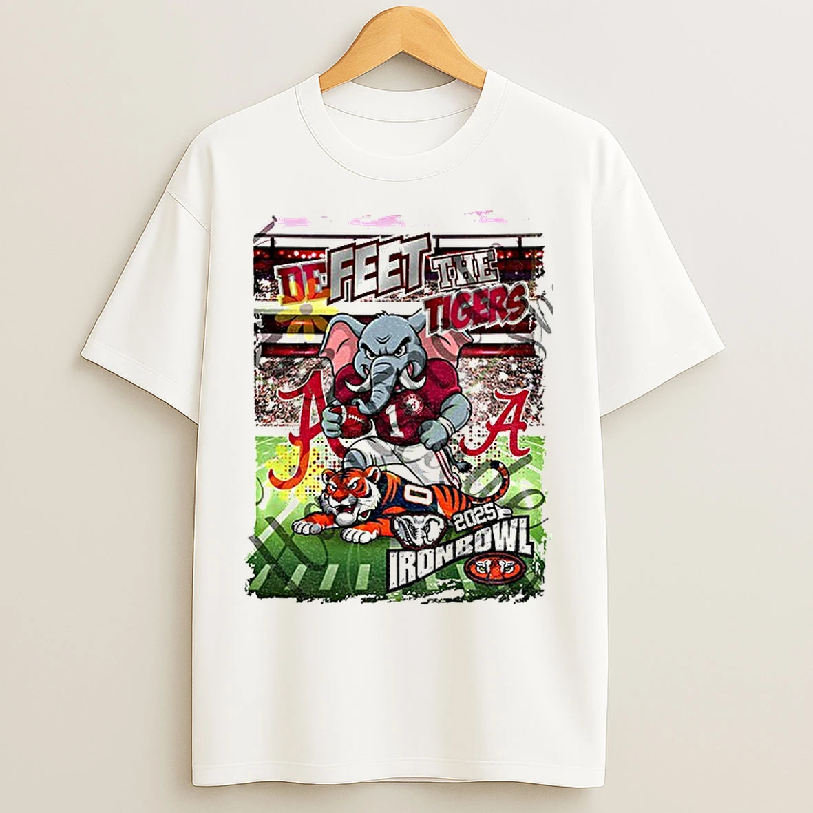Classic Alabama Crimson Tide Beat Auburn Tigers Iron Bowl 2025 Defeet The Tigers T Shirts