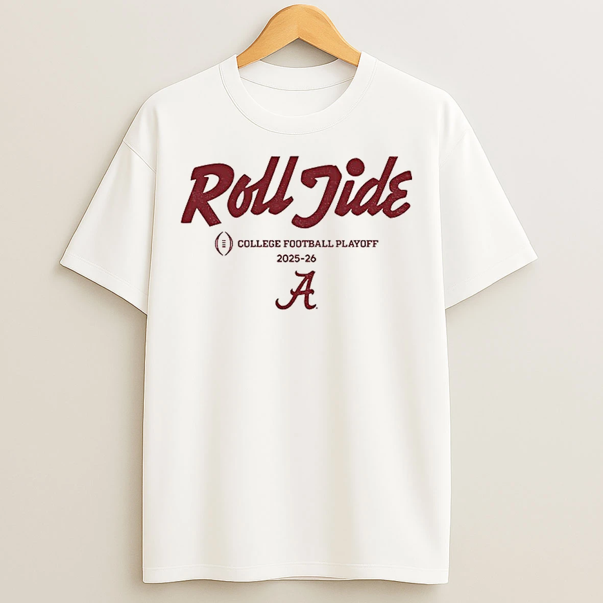 Classic Alabama Crimson Tide Football Roll Kids College Football Playoff 2025 2026 T Shirts