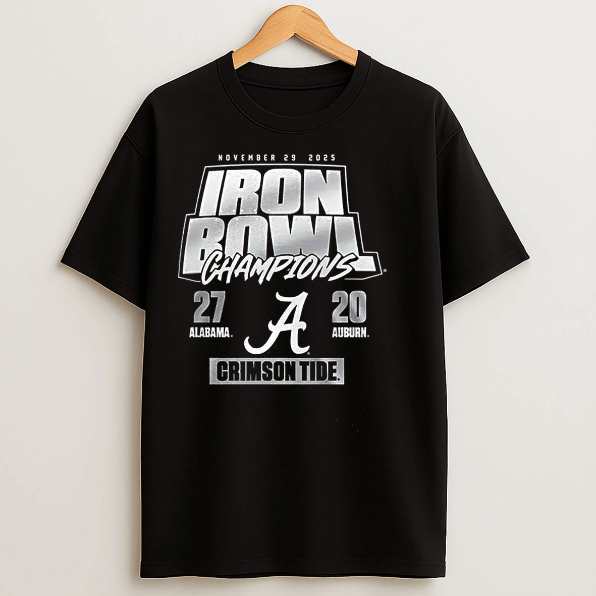 Classic Alabama Crimson Tide Vs Auburn Tigers Iron Bowl Champions T Shirts