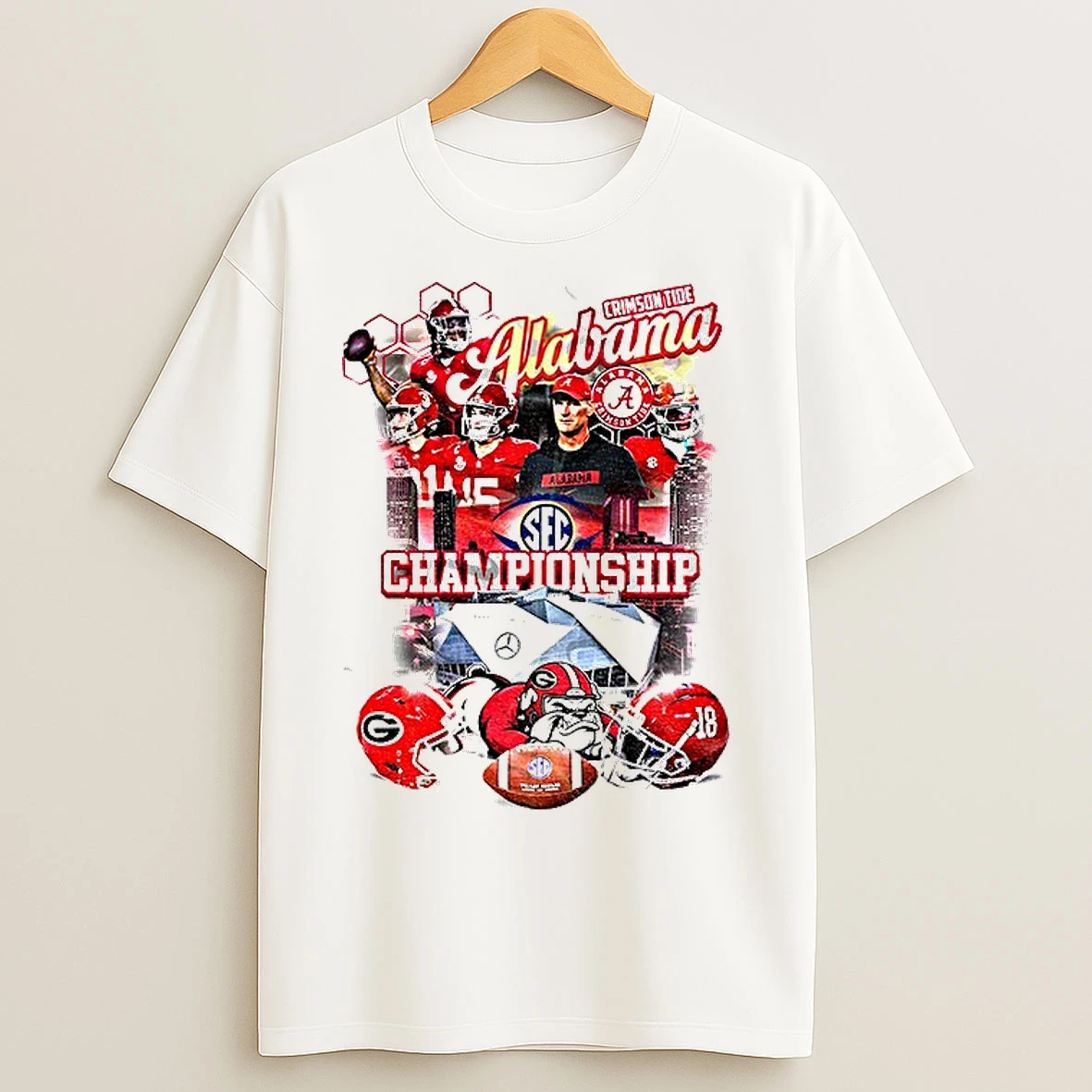 Classic Alabama Crimson Tide Vs Georgia Bulldogs Football Iron Bowl 2025 Sec Championship T Shirts