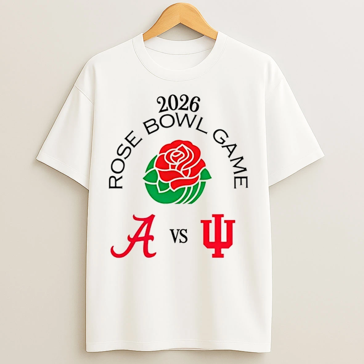 Classic Alabama Crimson Tide Vs Indiana Hoosiers 2026 Rose Bowl Game T Shirts