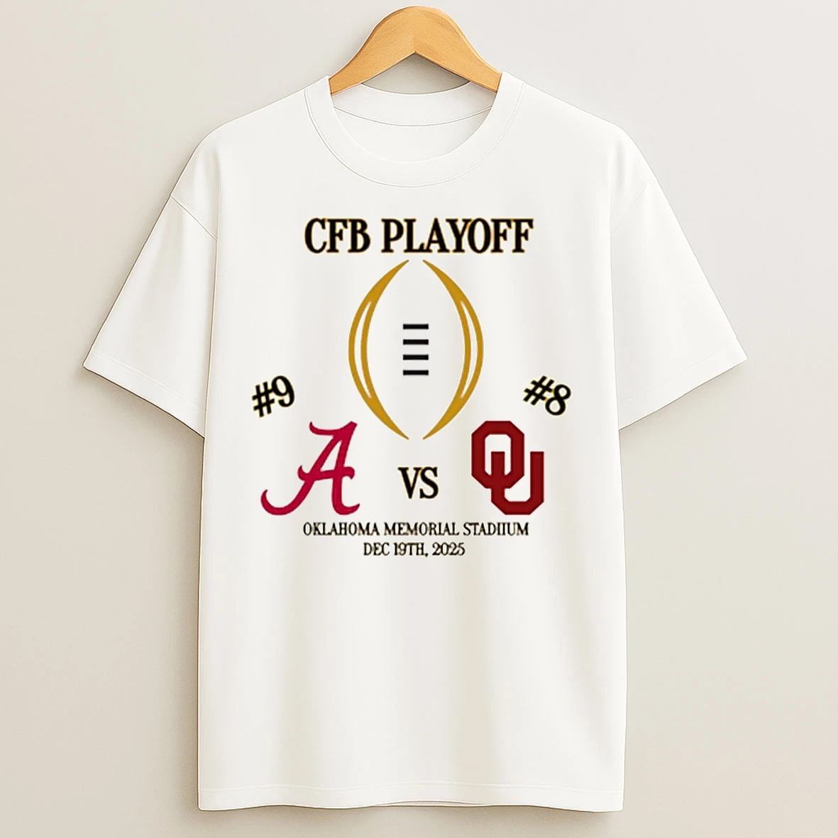 Classic Alabama Crimson Tide Vs Oklahoma Sooners 2025 Cfp First Round T Shirts