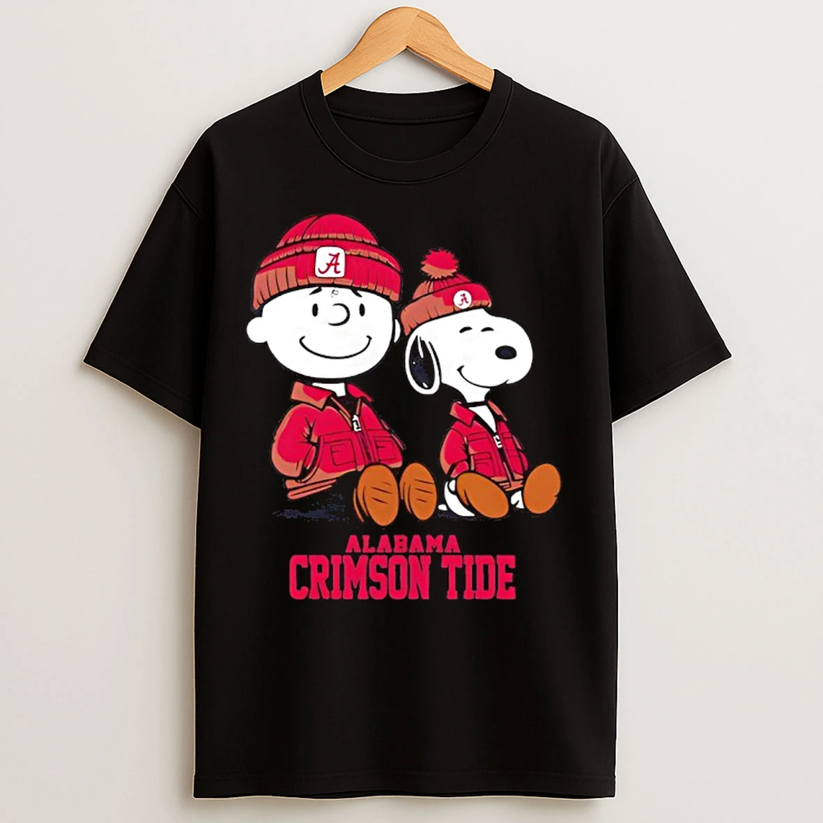 Classic Alabama Crimson X Snoopy And Charlie Brown T Shirts