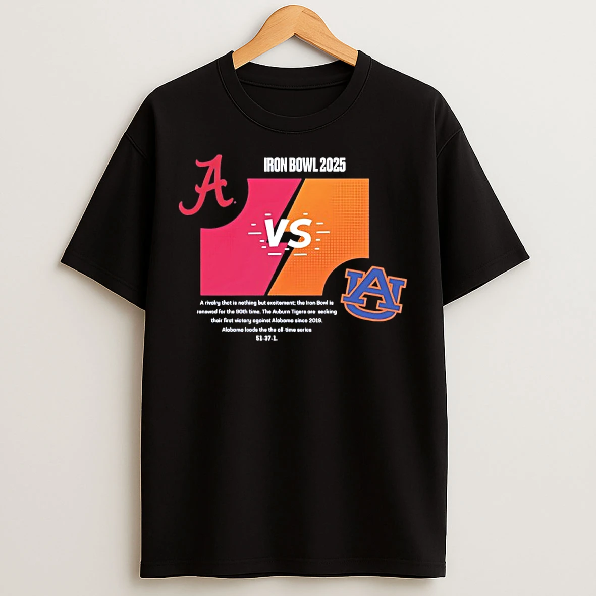 Classic Alabama Vs Auburn 2025 Iron Bowl T Shirts