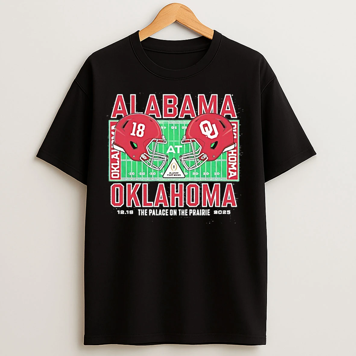 Classic Alabama Vs Oklahoma College Football Playoff The Palace On The Prairie 2025 T Shirts