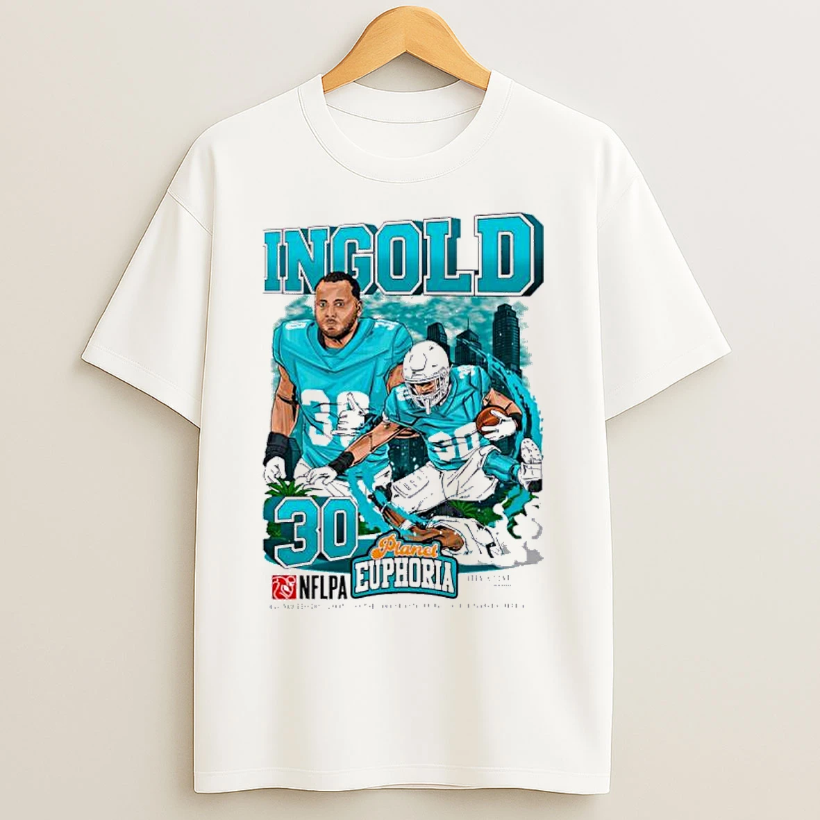 Classic Alec Ingold Miami Dolphins Nflpa Player T Shirts