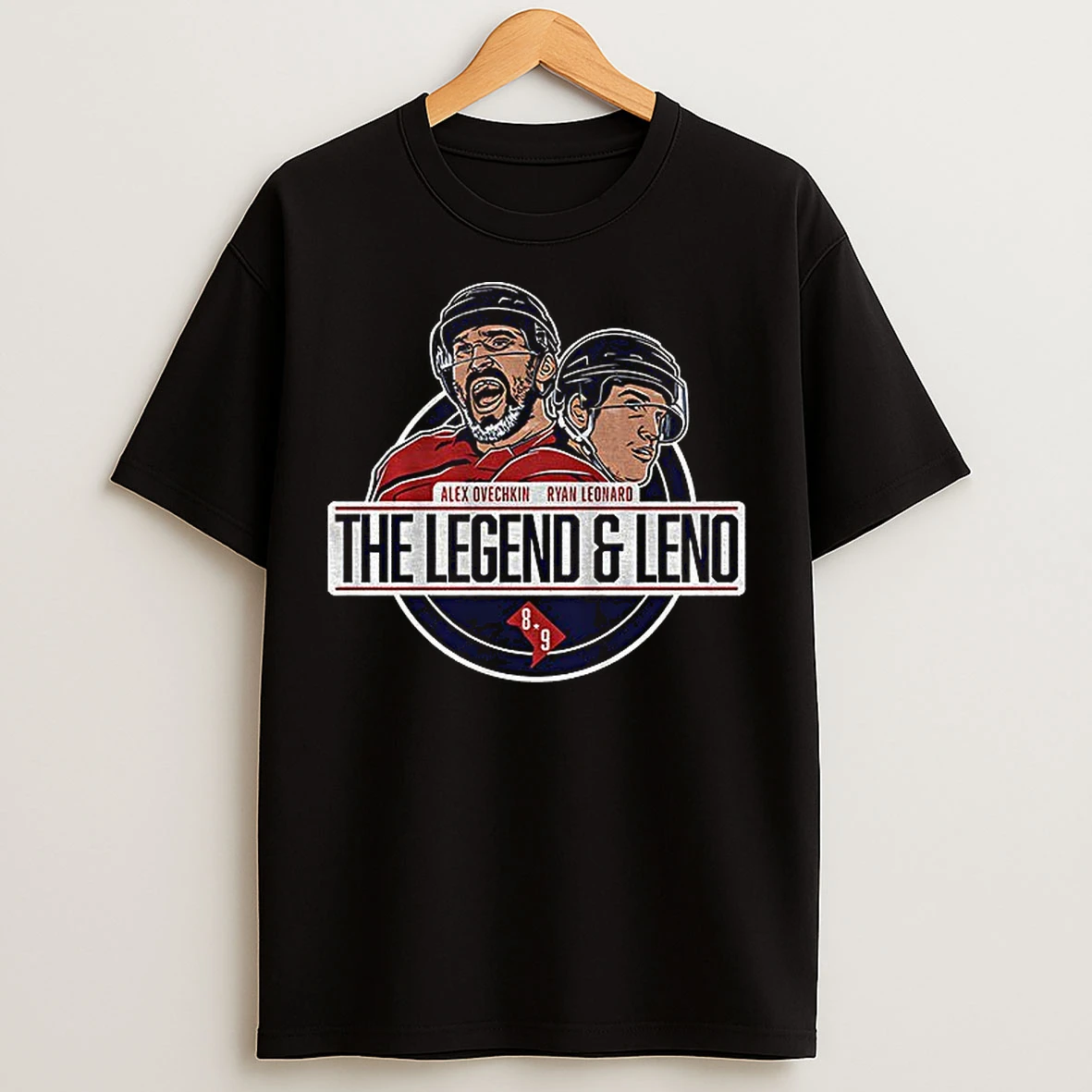 Classic Alex Ovechkin And Ryan Leonard Washington Capitals Hockey The Legend And Leno T Shirts