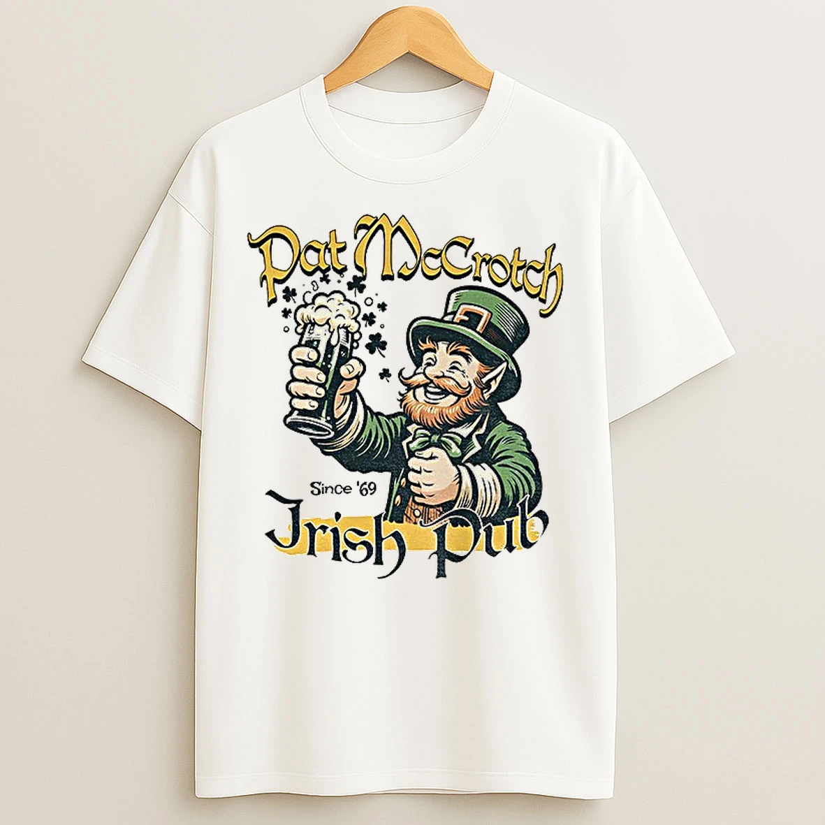 Classic Alien Pat Mccrotch Irish Pub St Patricks Day Since 69 T Shirts